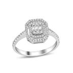 0.31 Karat Baget Pırlanta Yüzük  (E-F VS/2Sıra)